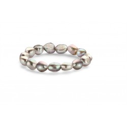 Armband met grijze zoetwaterparels - 605414