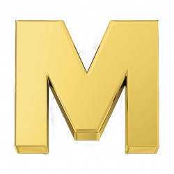 Element letter geel goud - 610895