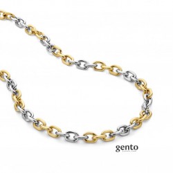 Ketting bicolor staal - 611638