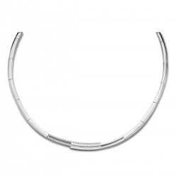 Collier zilver met zirconia - 608238