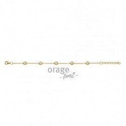 Armband geelkleurig met zirconia - 609973